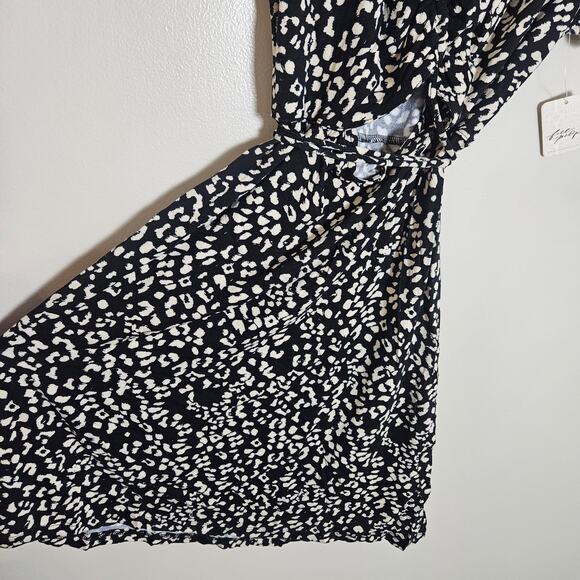 NWT Free People Marsaille Mini Dress Sz Small Black & White - Picture 6 of 16